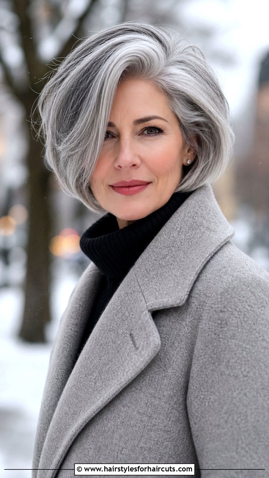 Side Part Bob For Gray Hair - 25 hairstyles for gray hair - 25 hairstyles for gray hair