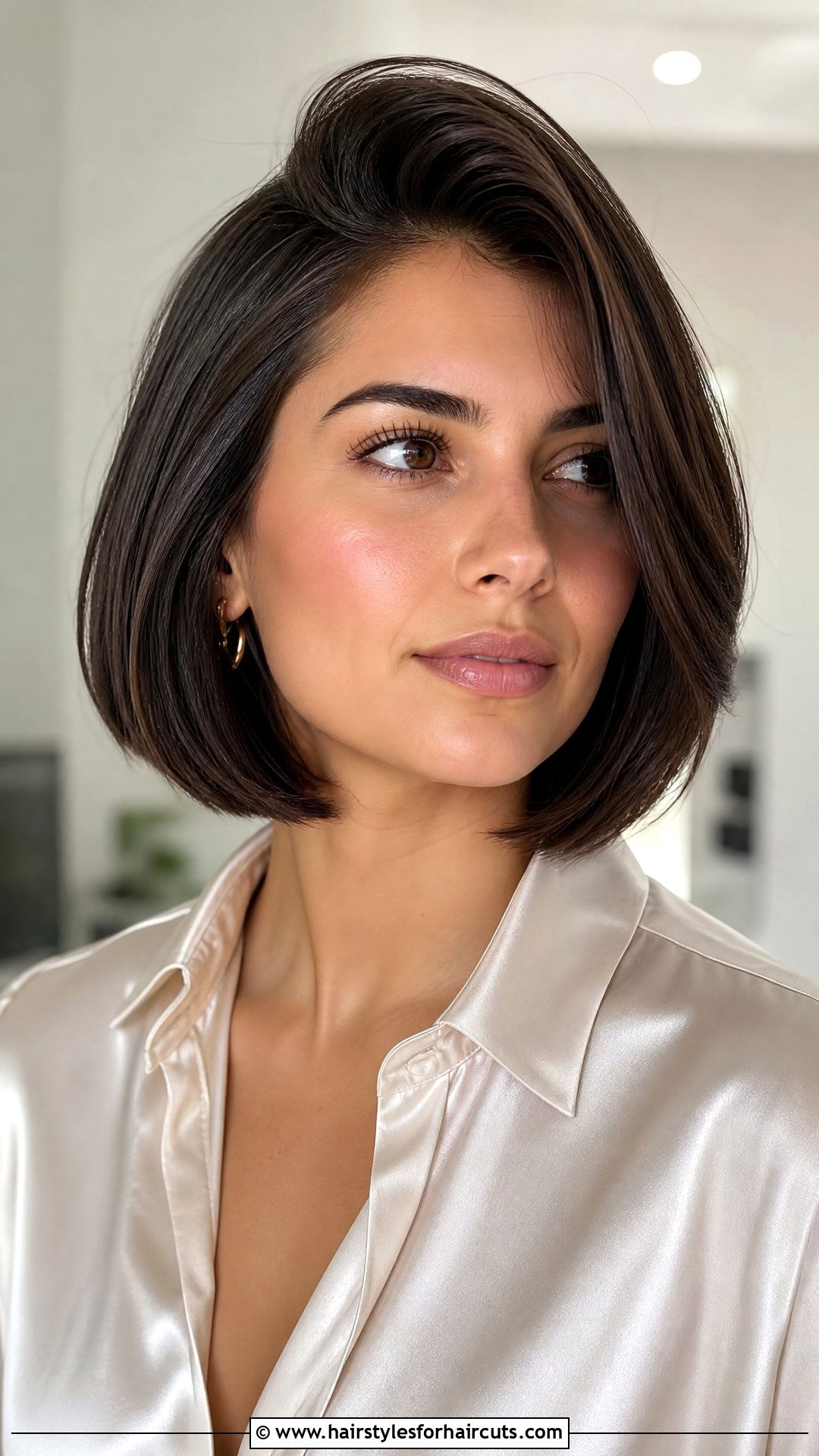 Side Part Bob Haircut - 25 middle age hairstyles - 25 middle age hairstyles