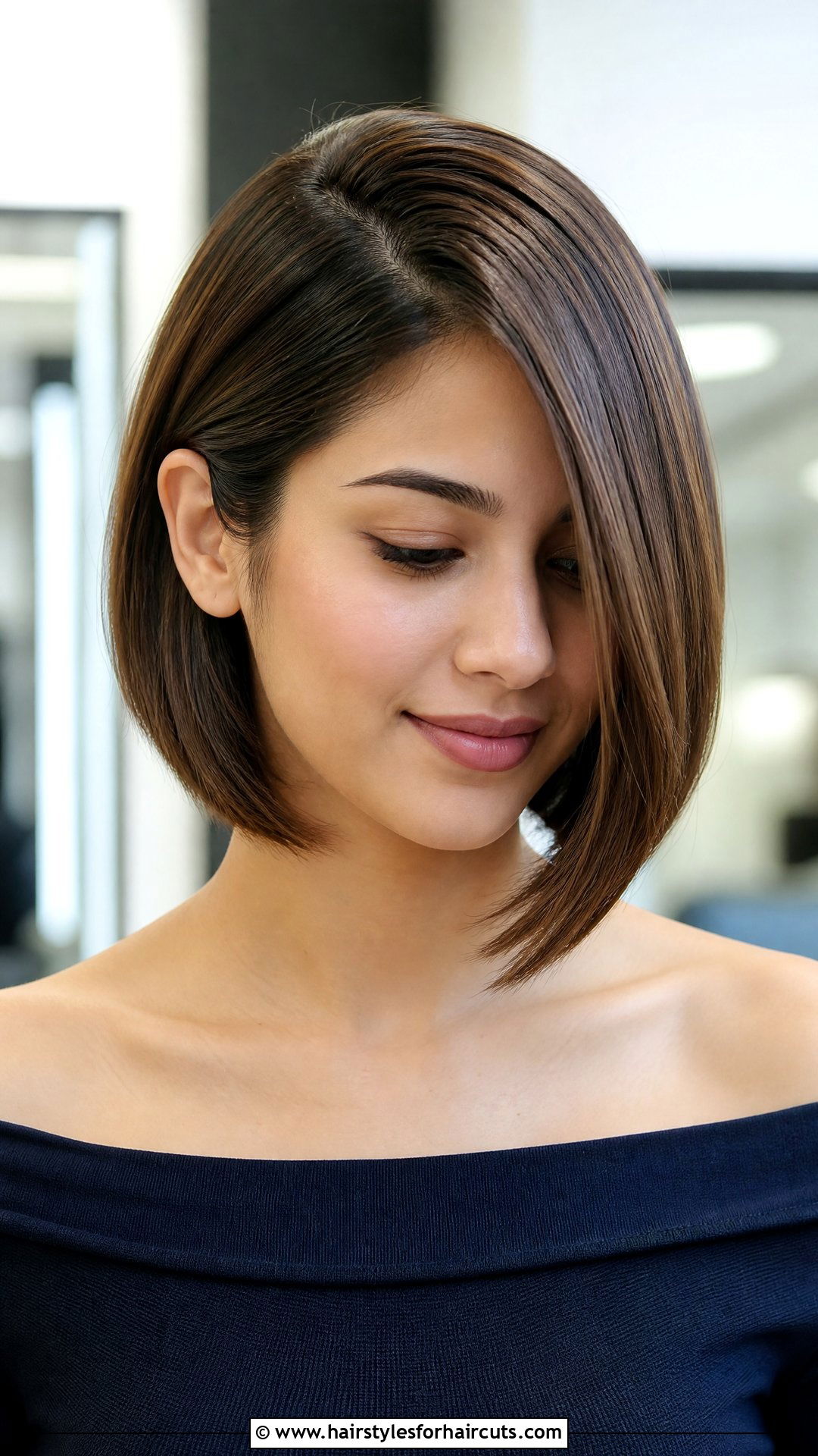 Side Part Bob Haircut - 25 hairstyles for over 50s - 25 hairstyles for over 50s