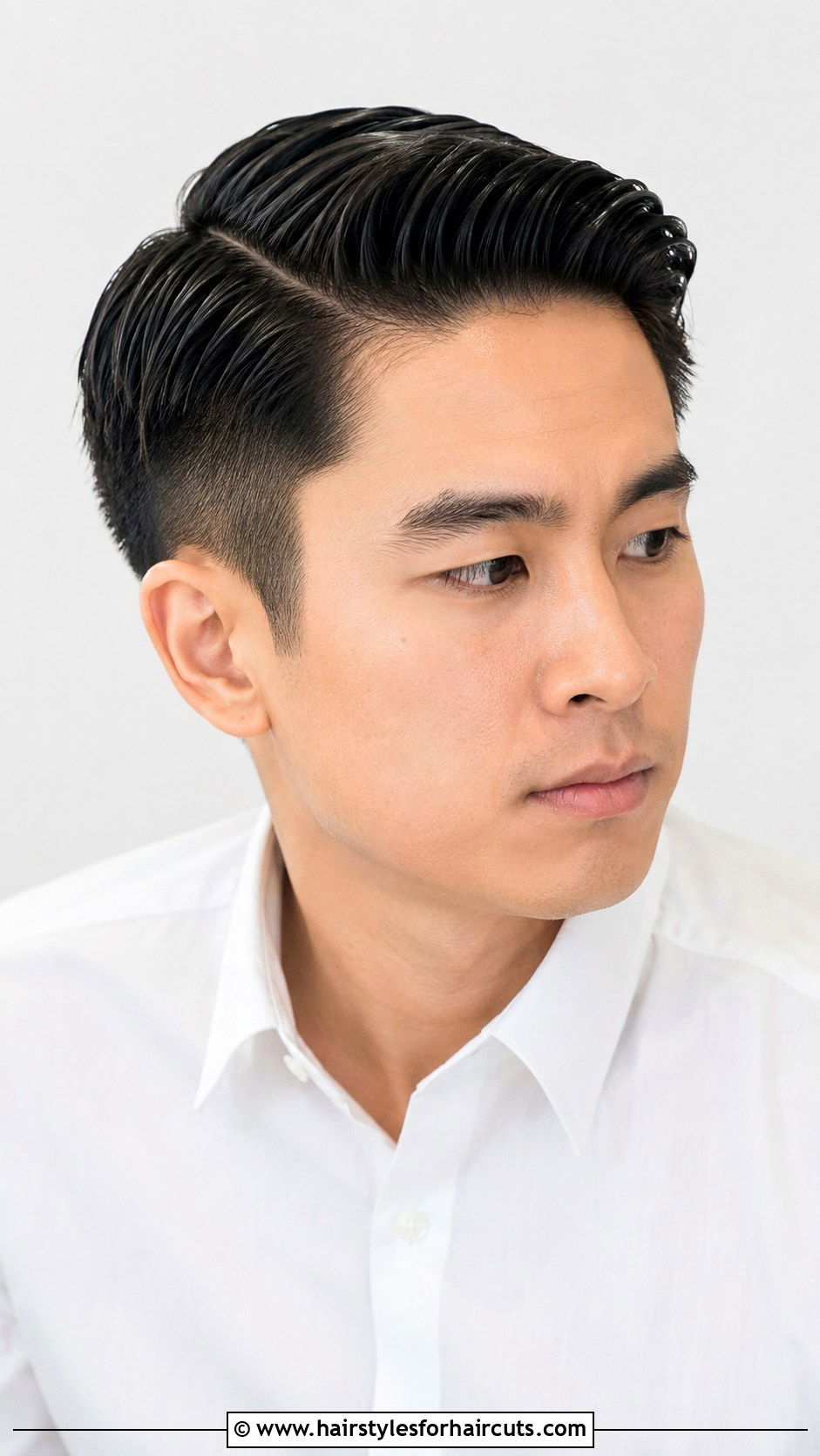 Side Part Comb Over Haircut For Asian Men - 25 asian facial hairstyles - 25 asian facial hairstyles
