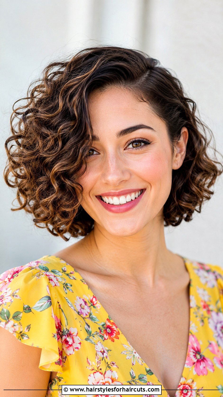 Side Part Curly Bob - 25 side part haircuts - 25 side part haircuts
