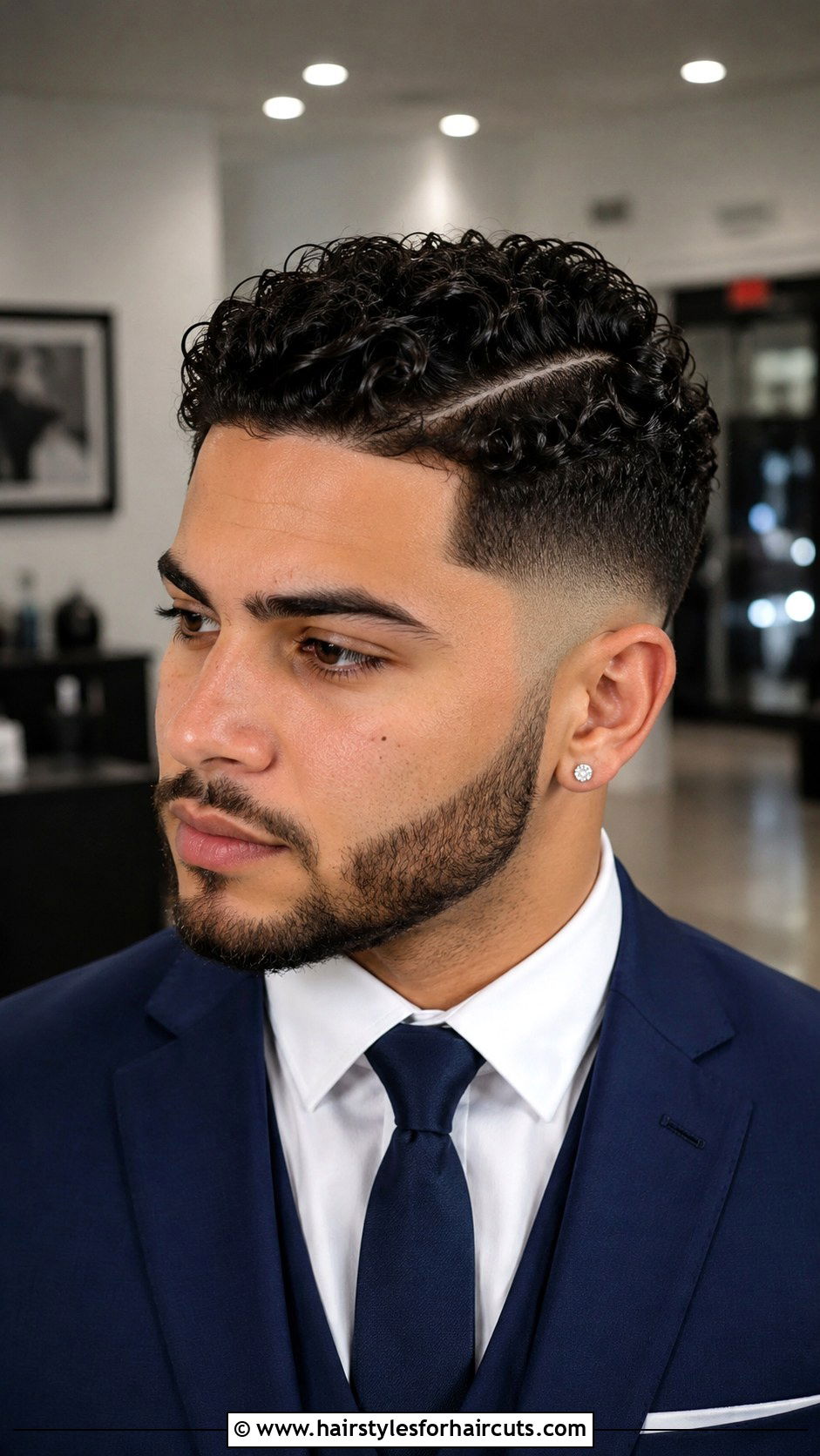 Side Part Curly Fade - 25 3c hairstyles men - 25 3c hairstyles men