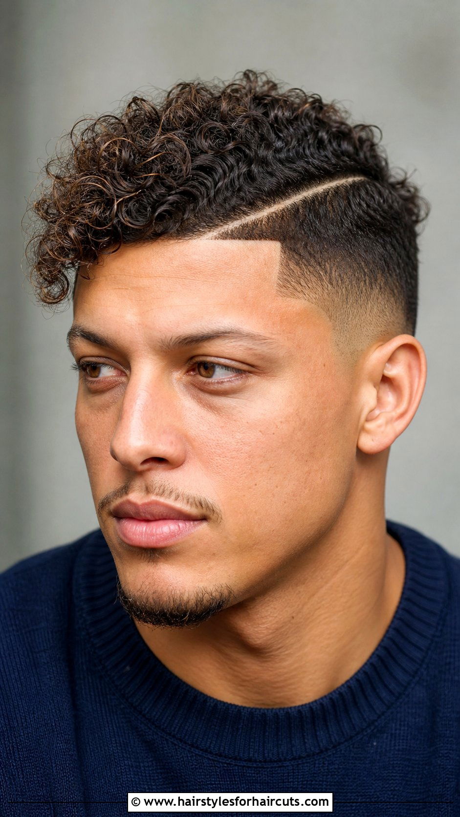 Side Part Curly Mahomes Haircut - 25 hair mahomes haircuts - 25 hair mahomes haircuts
