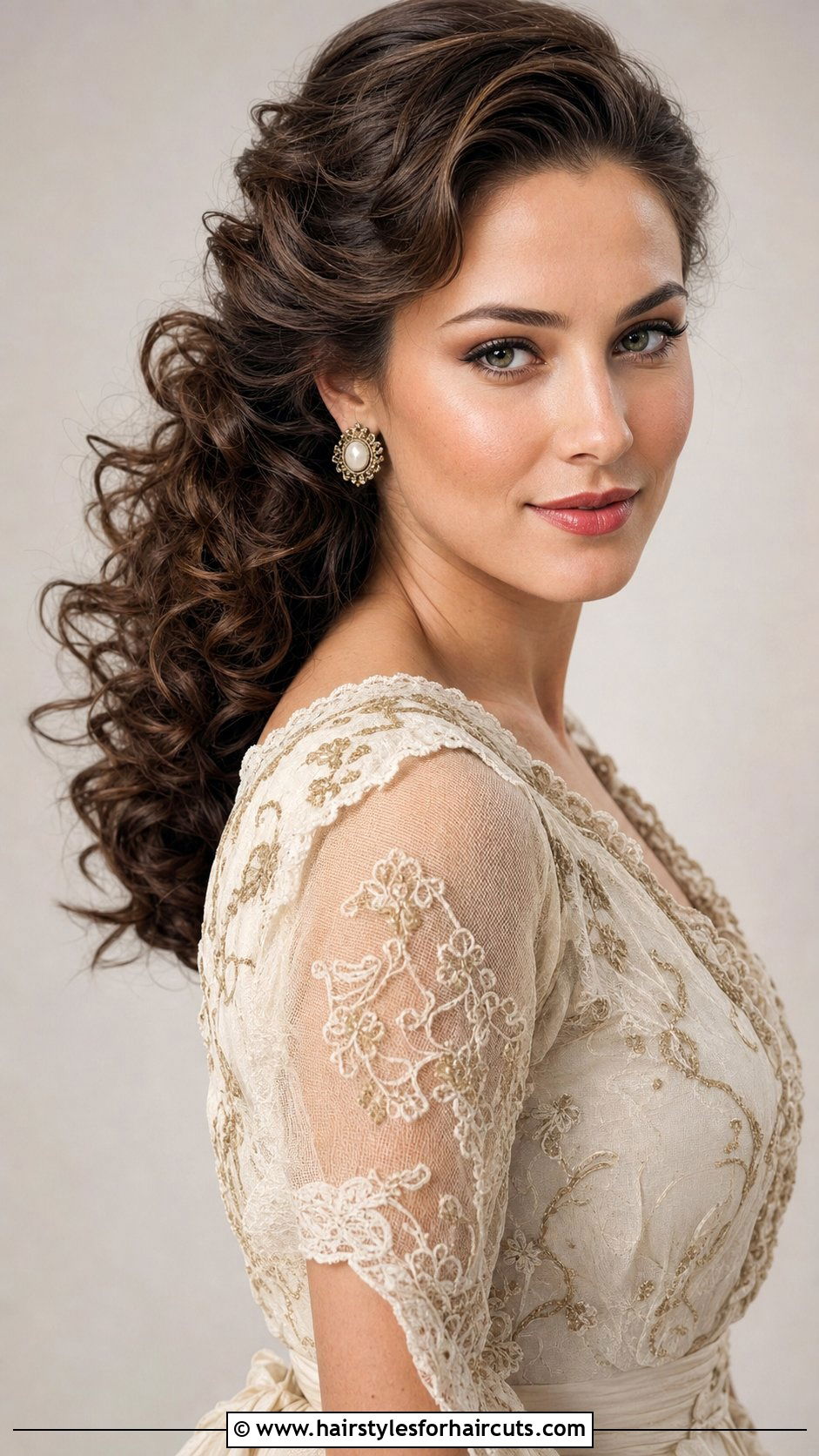 Side Part Curly Ponytail - 25 ponytail haircuts curly hair - 25 ponytail haircuts curly hair