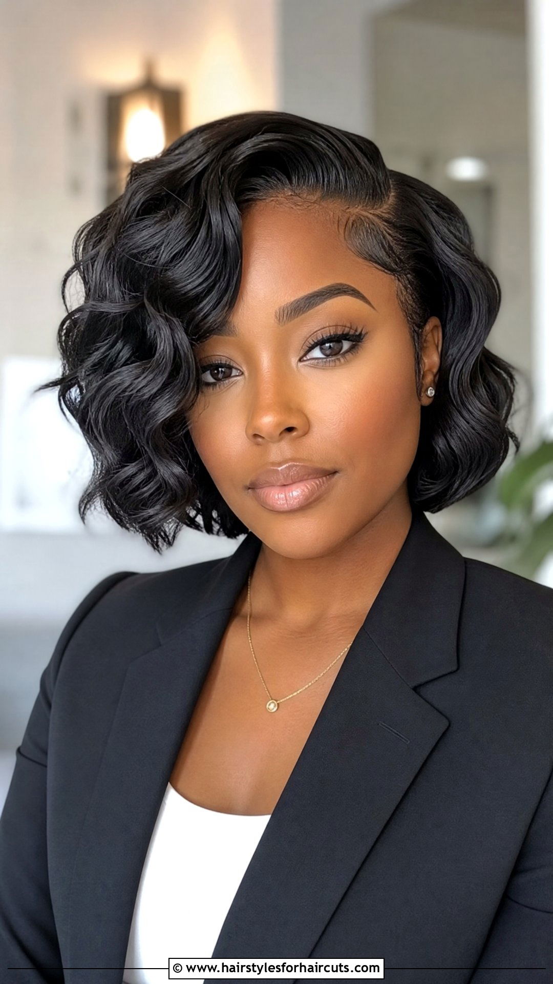 Side Part Deep Wave Bob - 25 deep wave hairstyles for black hair - 25 deep wave hairstyles for black hair