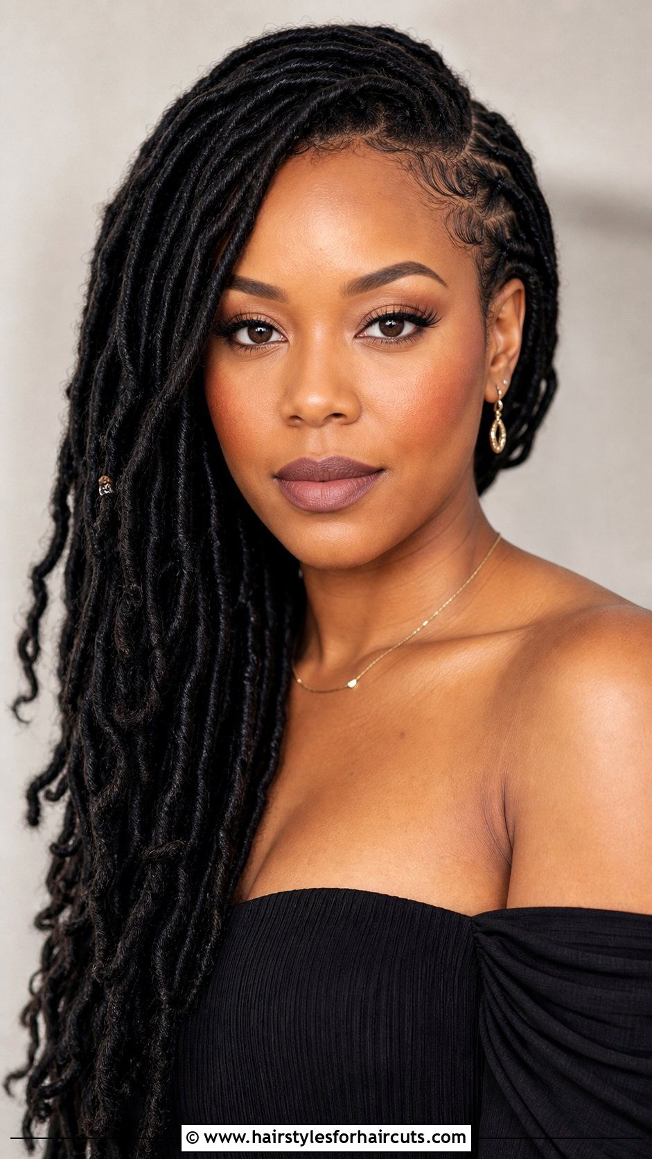 Side Part Faux Locs - 25 faux locs crochet hairstyles - 25 faux locs crochet hairstyles