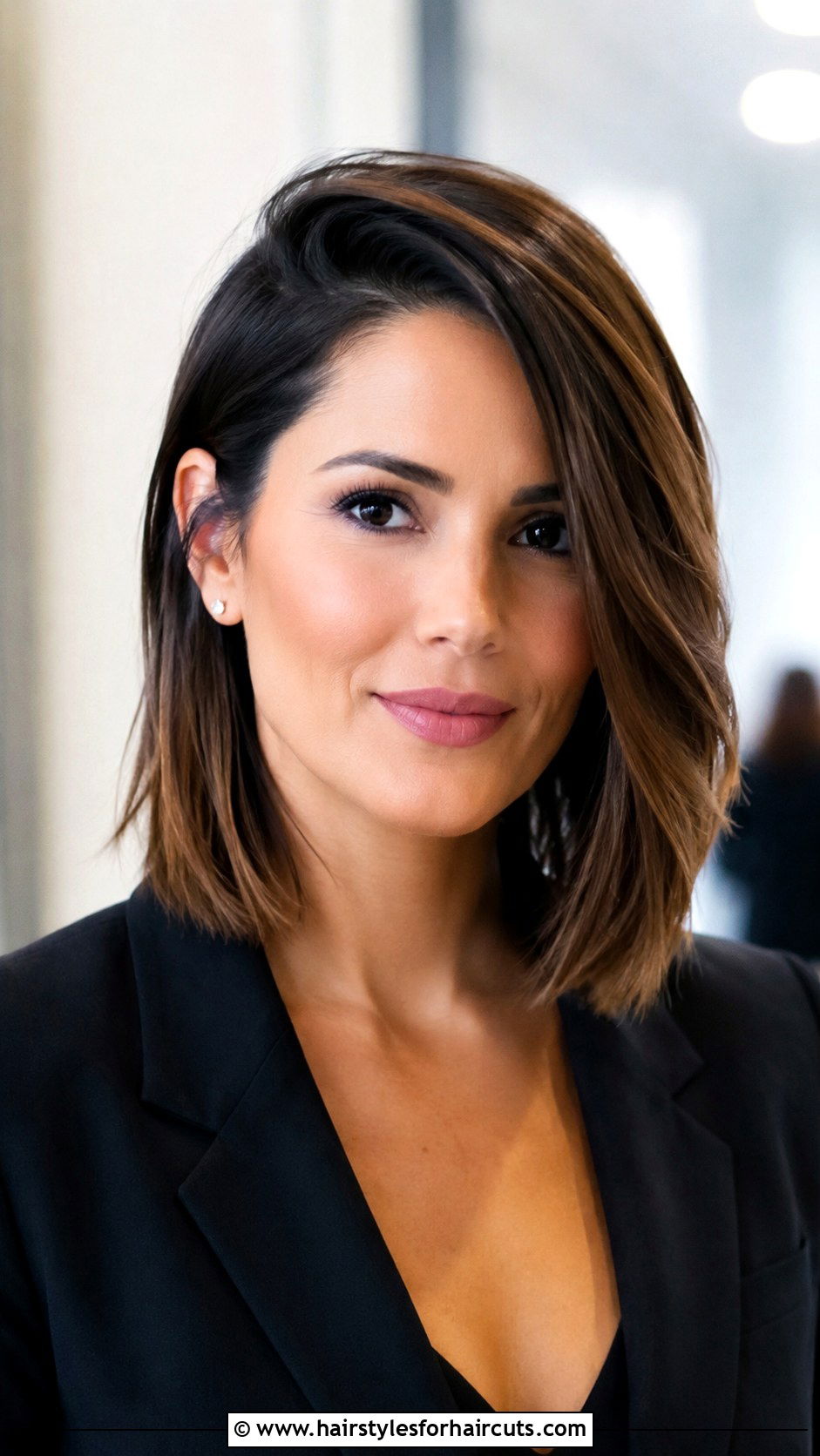 Side Part Lob - 25 diamond face shape haircuts - 25 diamond face shape haircuts