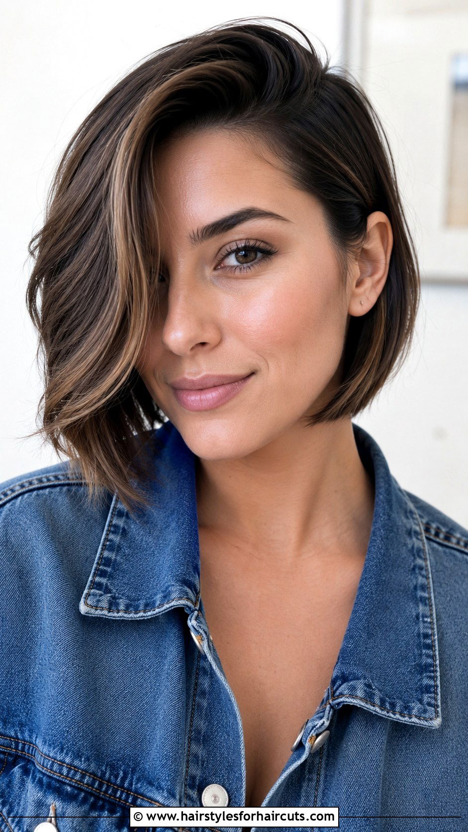 Side Part Lob - 25 haircuts for thin hair round face - 25 haircuts for thin hair round face