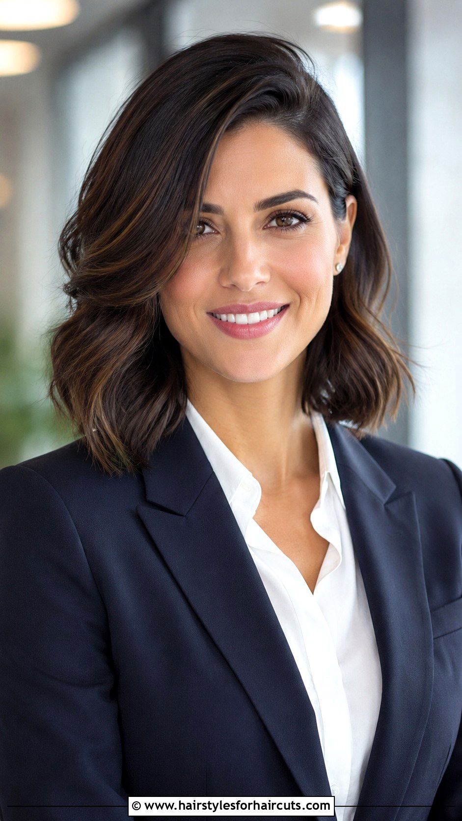 Side Part Lob Haircut For Oval Face - 25 haircuts olaces - 25 haircuts olaces