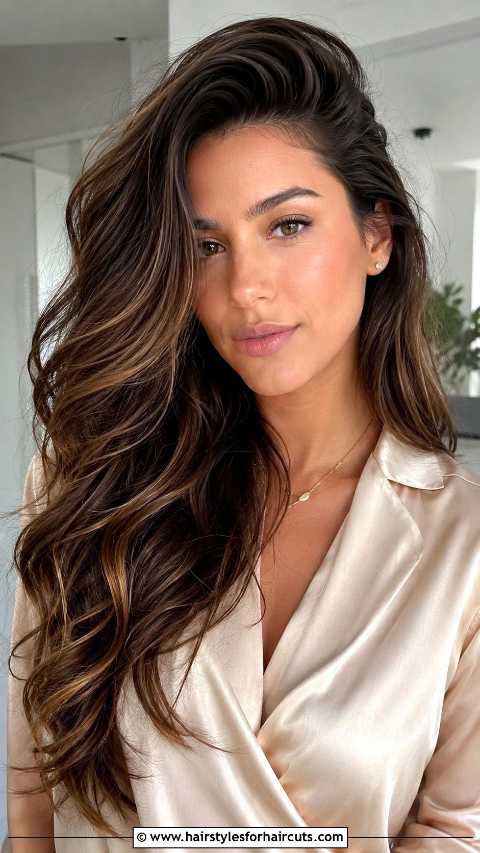 Side Part Long Hair - 25 oval face shape hairstyles - 25 oval face shape hairstyles