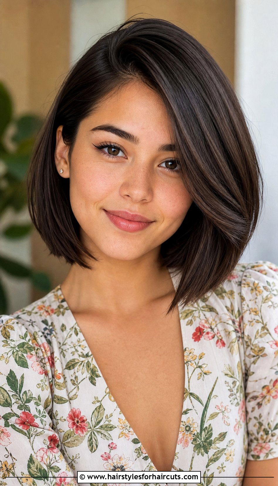 Side Part Medium Bob For Heart Face - 25 face shape medium haircuts for girls - 25 face shape medium haircuts for girls