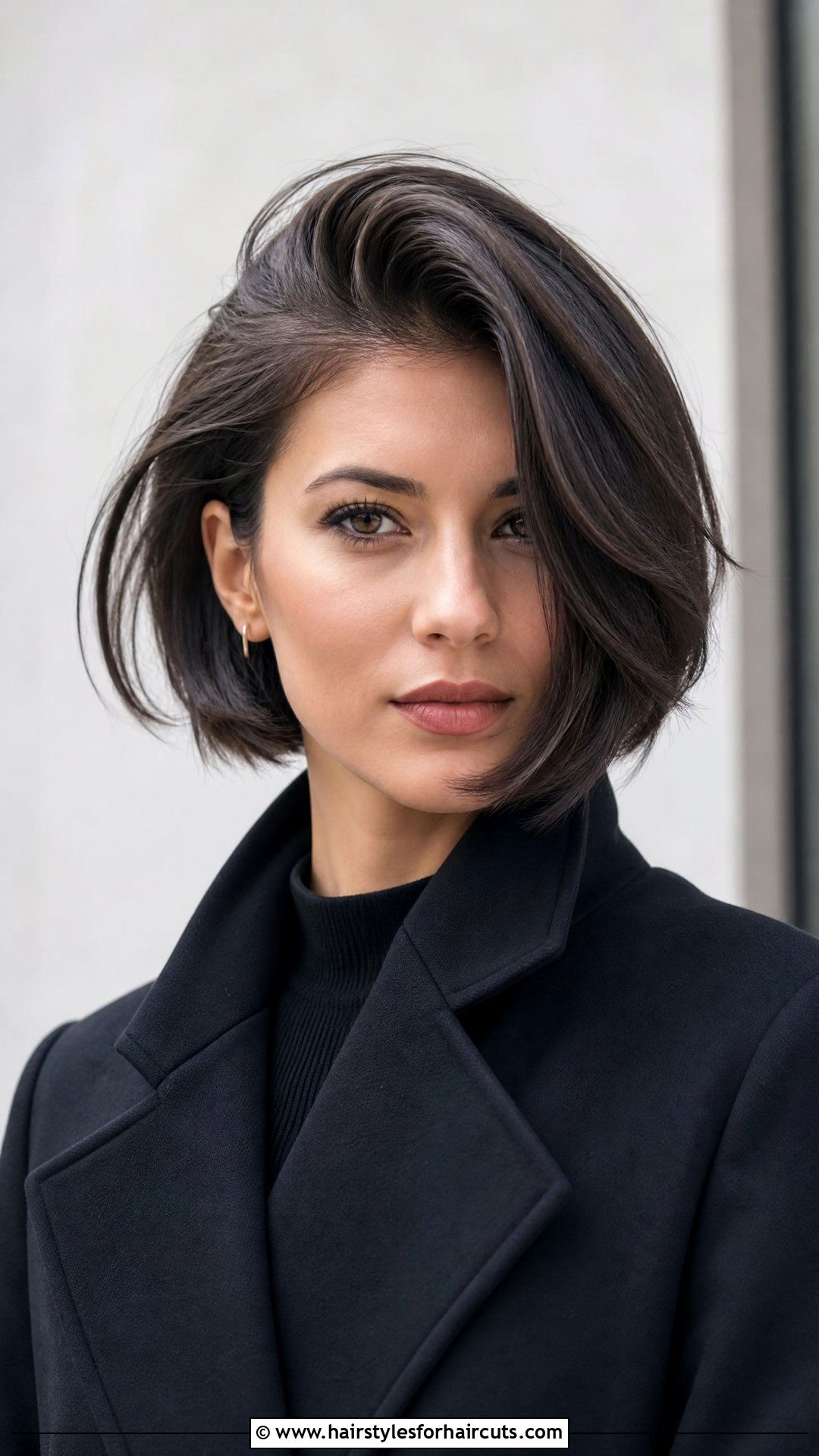 Side Part Neck Length Bob - 25 thick hair neck length haircuts - 25 thick hair neck length haircuts