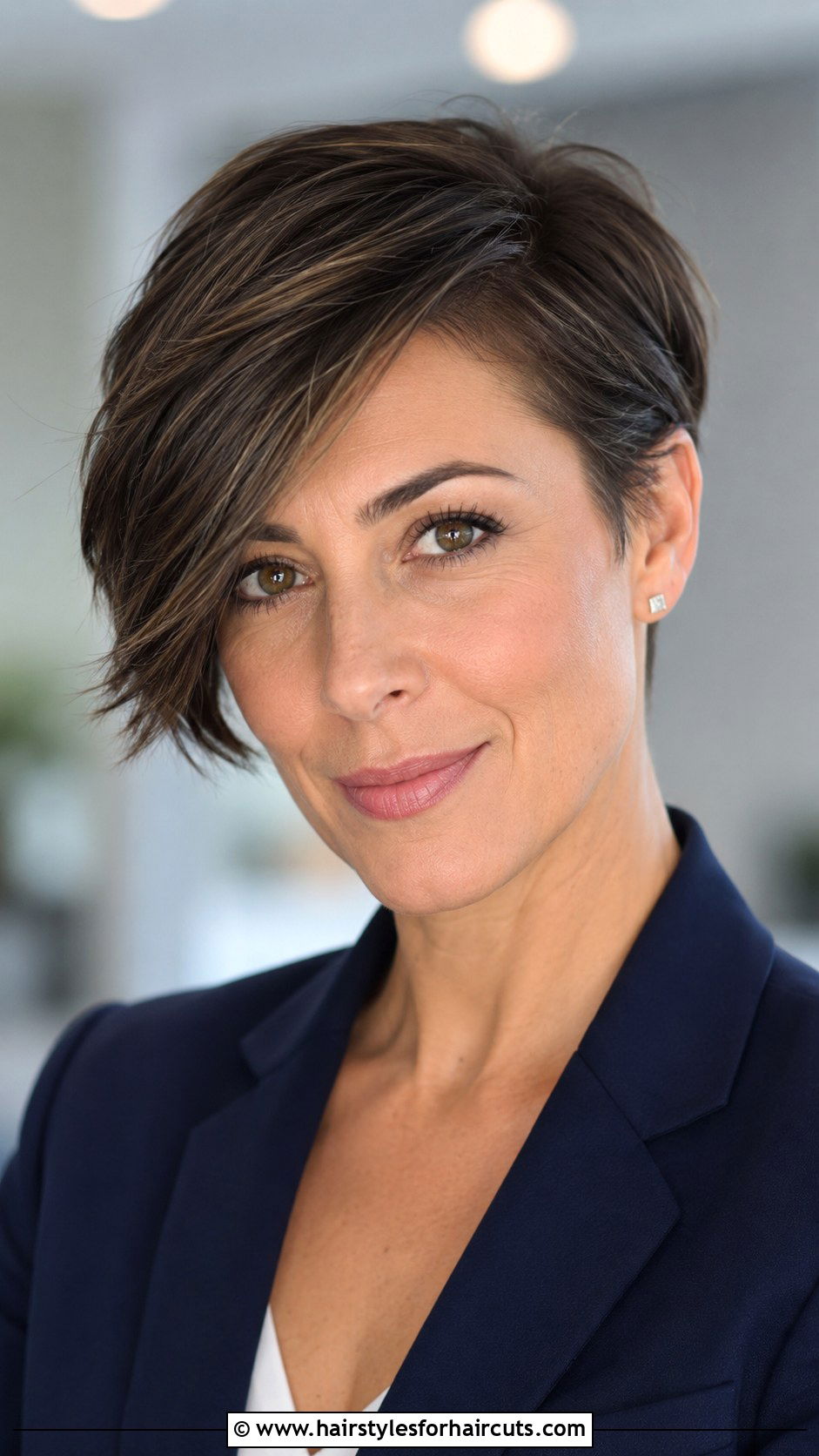 Side Part Pixie - 25 preppy hairstyles for short hair - 25 preppy hairstyles for short hair