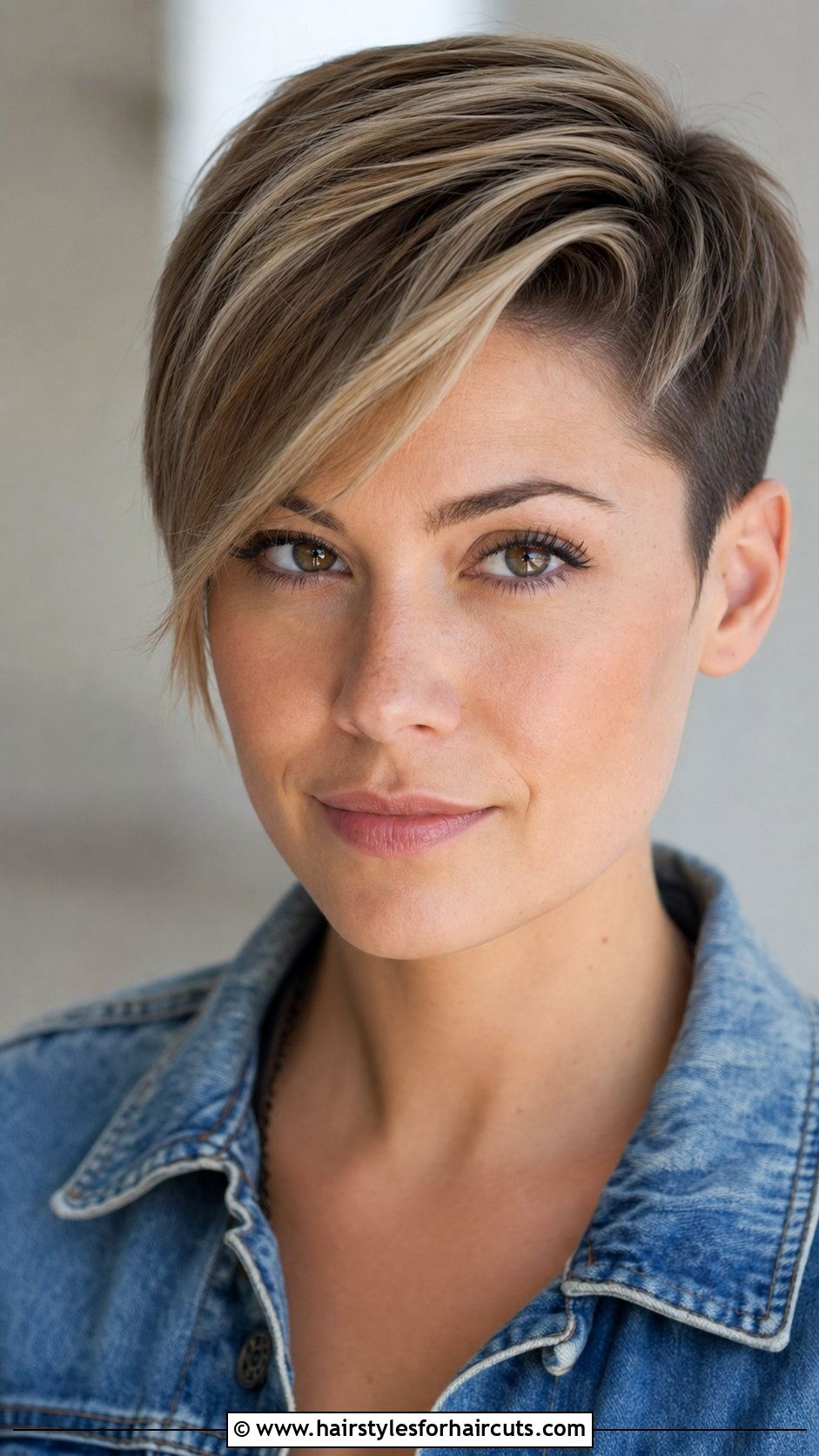 Side Part Pixie Cut - 25 haircuts for round face shape - 25 haircuts for round face shape