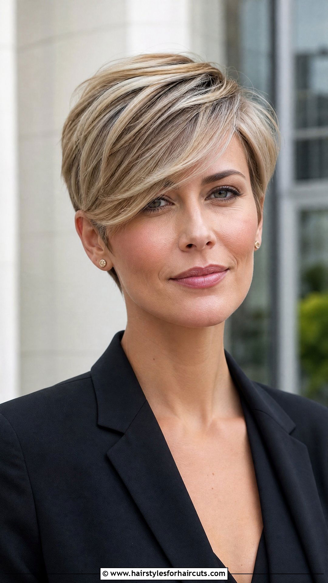 Side Part Pixie Cut - 25 beginner transition hairstyles for short hair - 25 beginner transition hairstyles for short hair