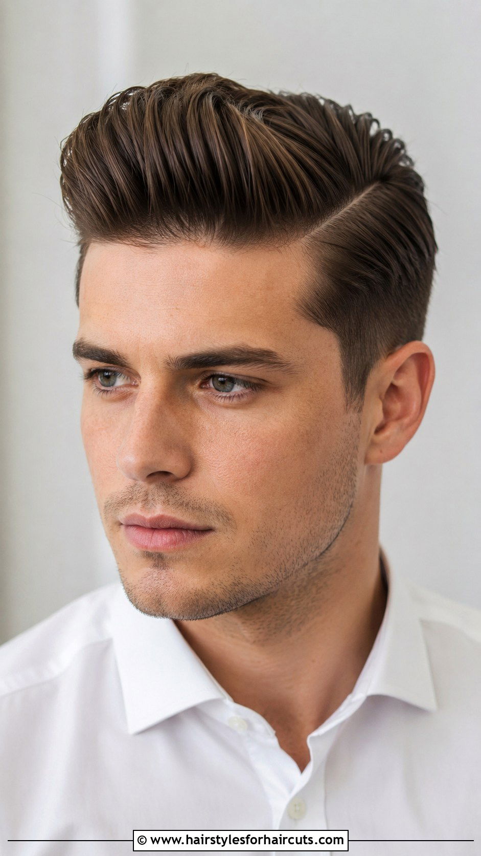 Side Part Pompadour - 25 austin haircuts - 25 austin haircuts