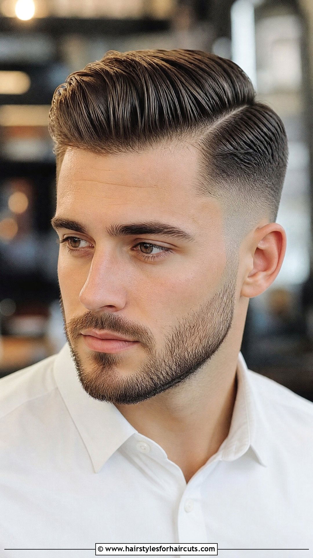Side Part Pompadour - 25 haircuts rockville - 25 haircuts rockville