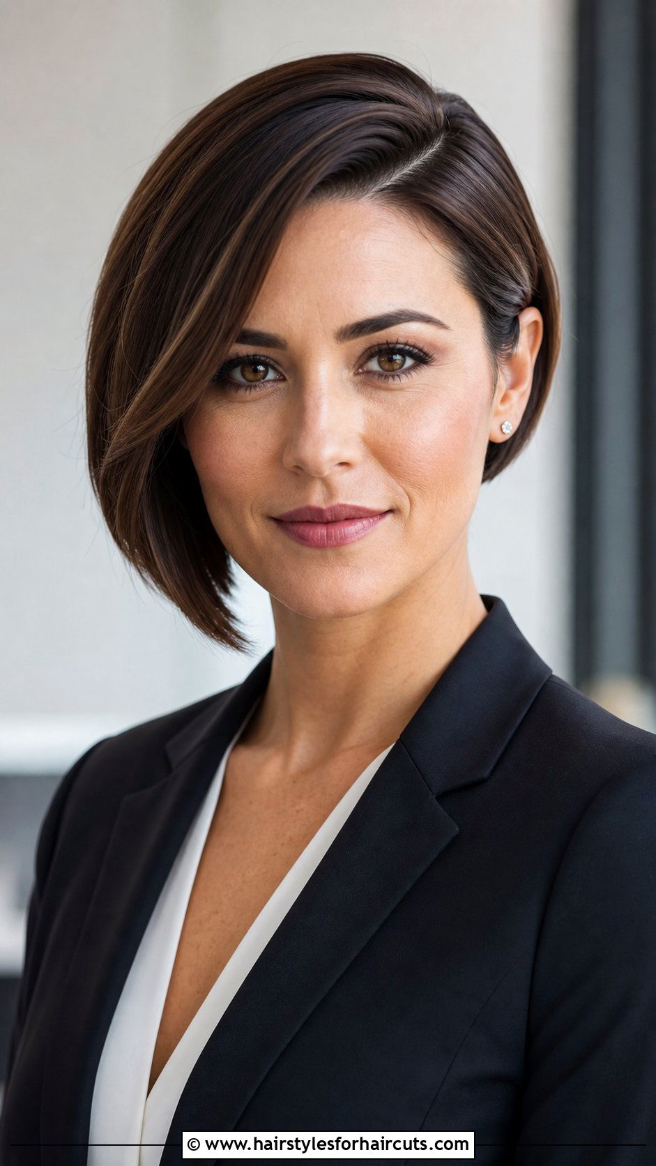 Side Part Short Bob - 25 hairstyles for hair that grows forward woman - 25 hairstyles for hair that grows forward woman