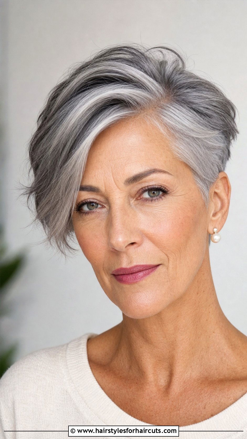 Side Part Short Grey Hair - 25 hairstyles for grey hair over 70 - 25 hairstyles for grey hair over 70