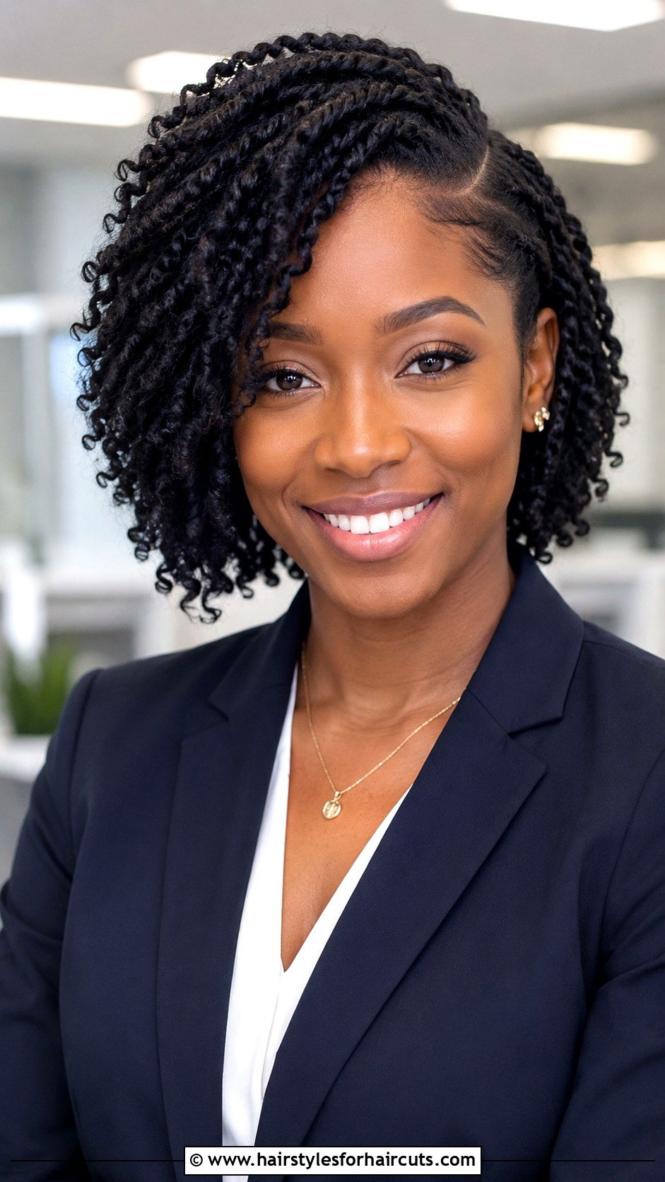 Side Part Short Passion Twists - 25 short passion twist crochet hairstyles - 25 short passion twist crochet hairstyles