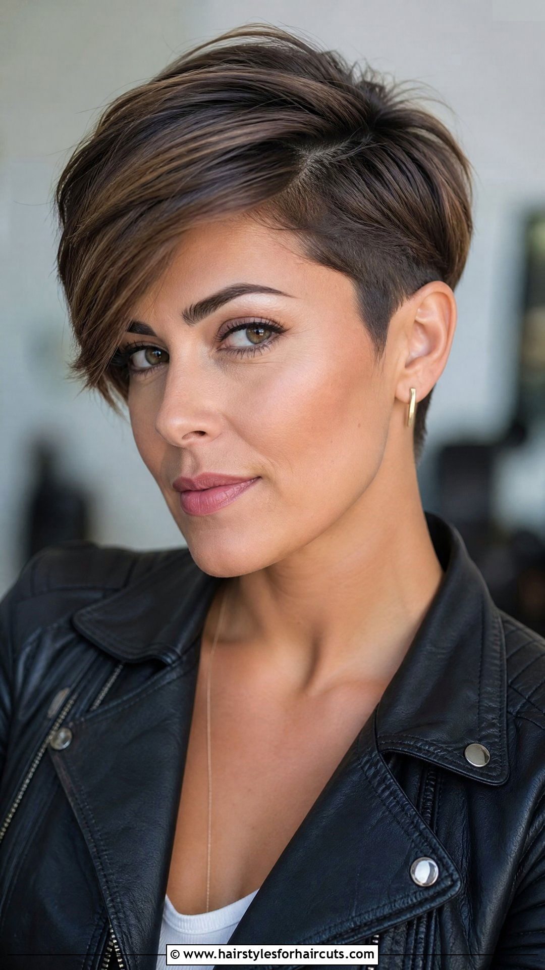 Side Part Short Pixie - 25 hairstyles for widows peak - 25 hairstyles for widows peak