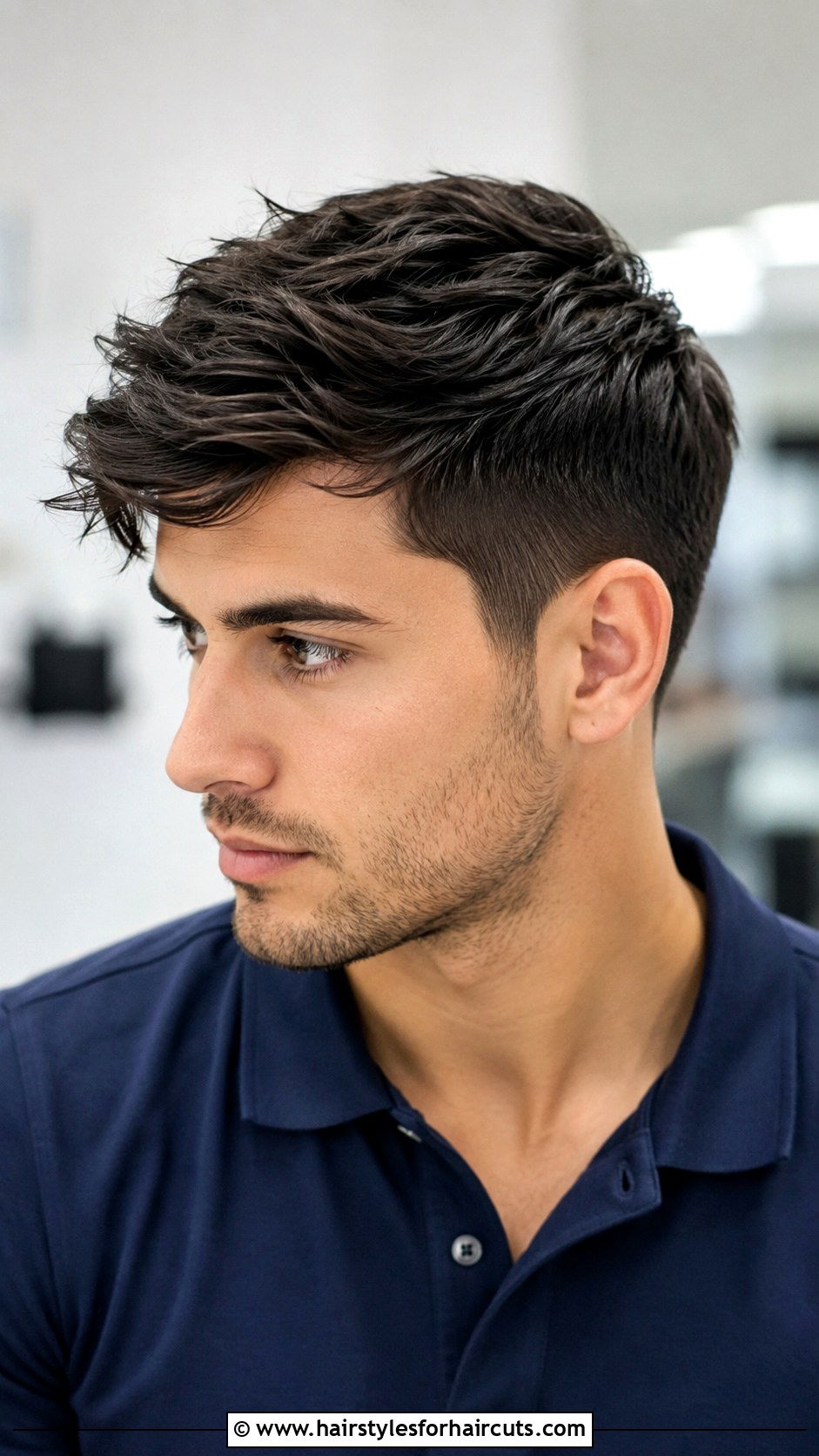 Side Part Textured Crop - 25 side part haircuts - 25 side part haircuts