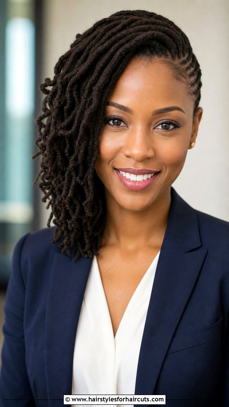Side Part Twist Locs - 25 twist locks hairstyles - 25 twist locks hairstyles