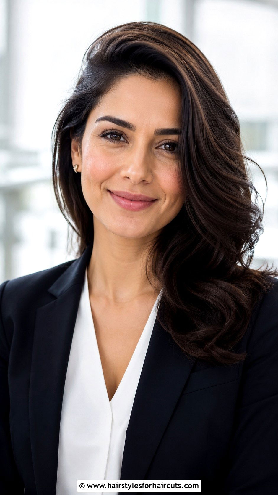 Side Part Wavy Down Hairstyle - 25 down hairstyles - 25 down hairstyles