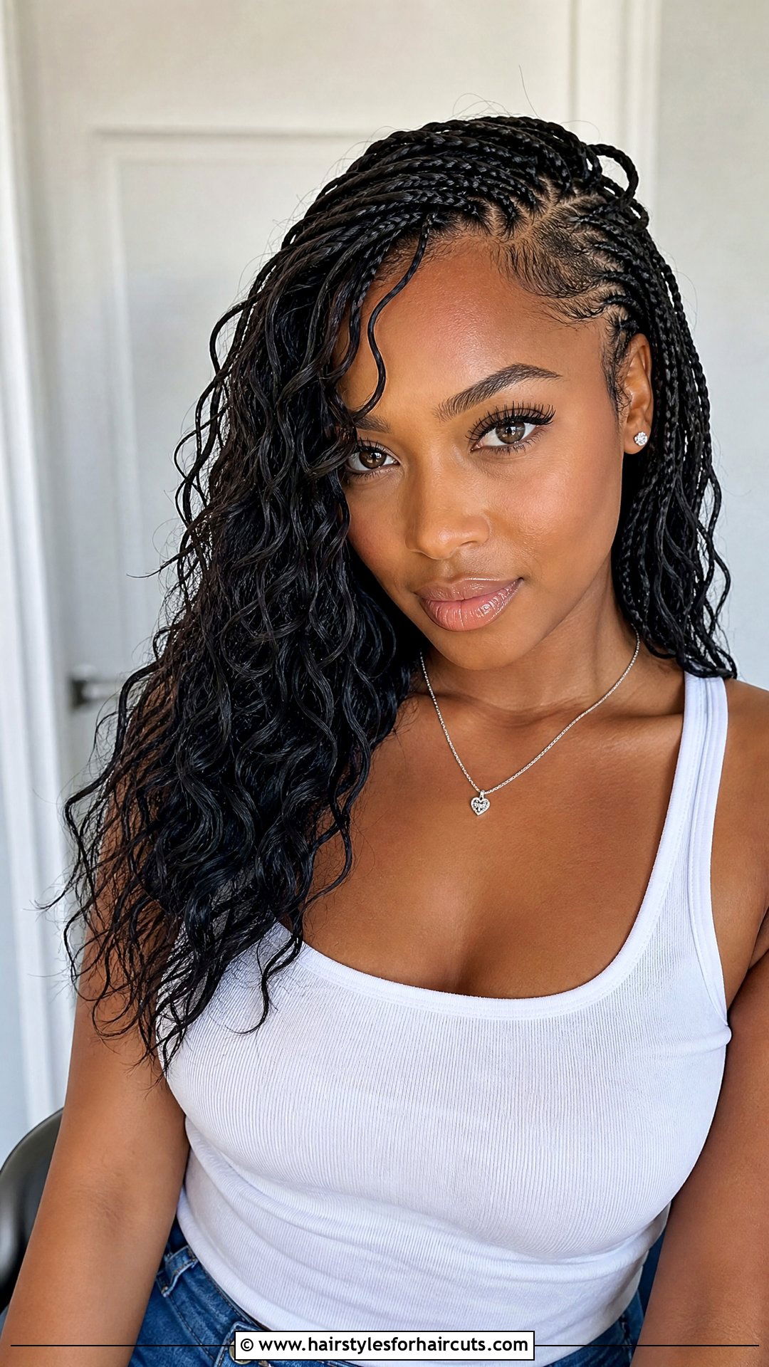 Side Part Wet And Wavy Braids - 25 wet and wavy braiding hairstyles - 25 wet and wavy braiding hairstyles