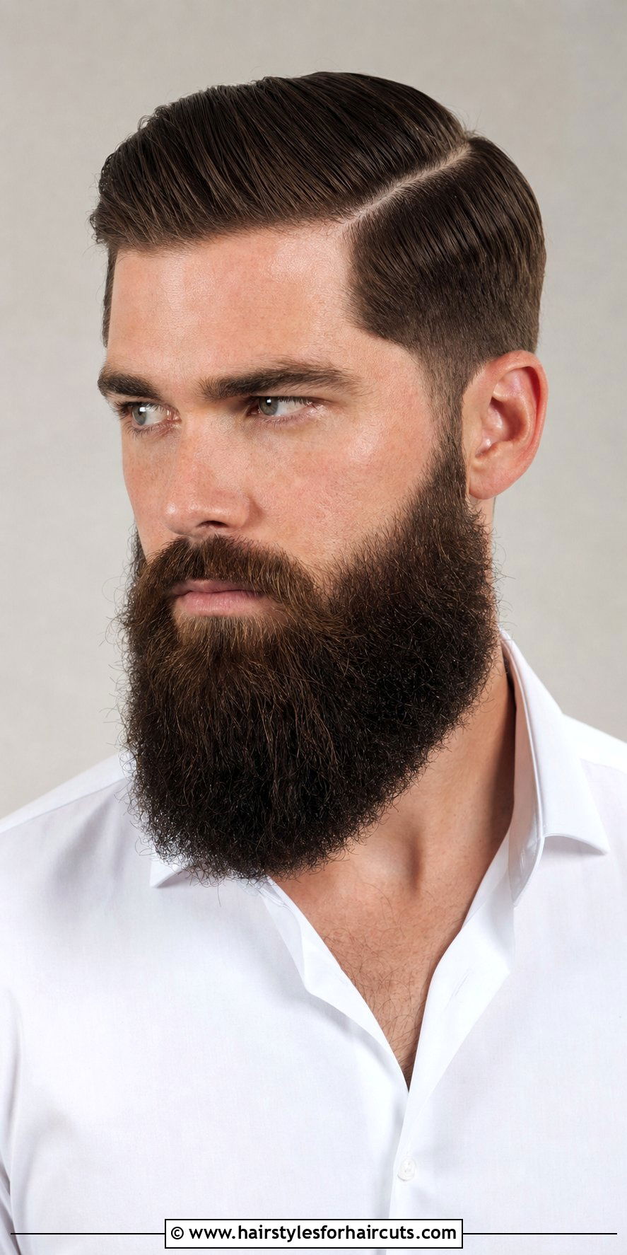 Side Part With Long Beard - 25 long beard short hairstyles - 25 long beard short hairstyles