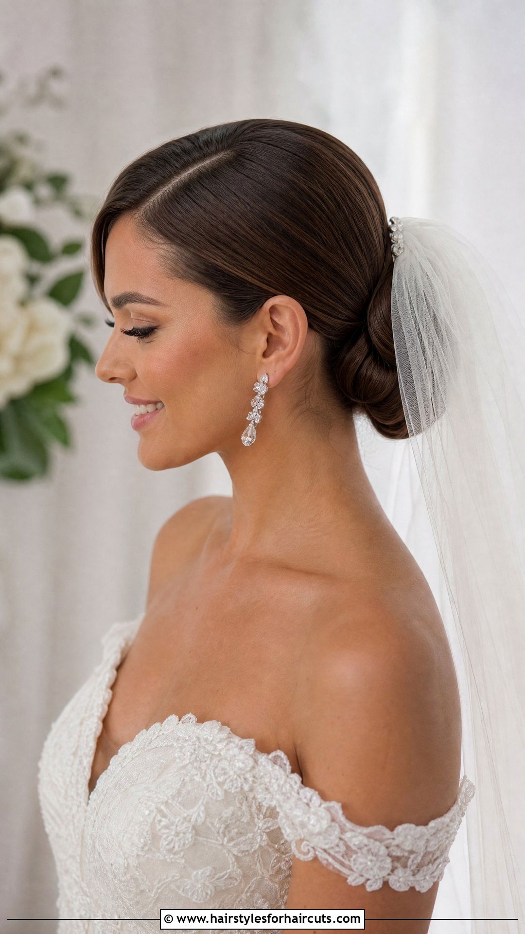 Side Part With Long Straight Hair And Veil - 25 side parting hairstyles female straight hair - 25 side parting hairstyles female straight hair