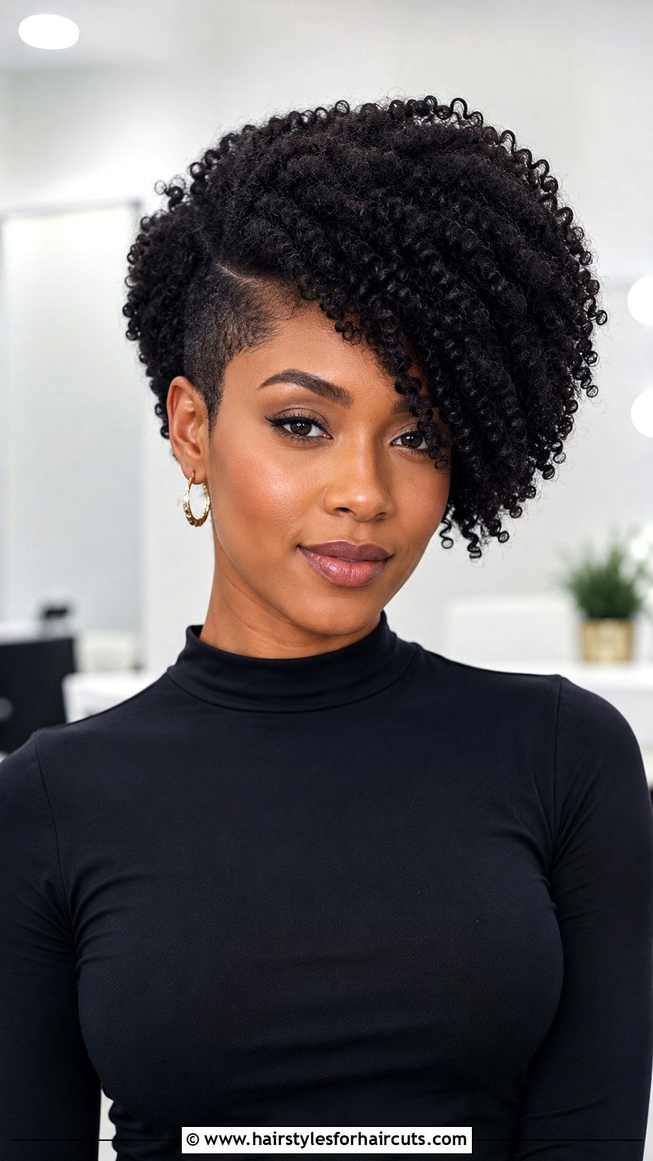 Side Parted Afro Haircut - 25 afro hairstyles for natural hair - 25 afro hairstyles for natural hair