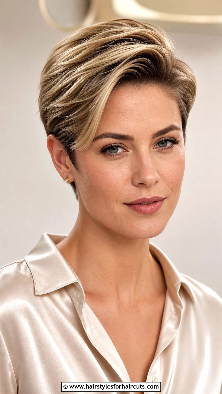 Side Parted Crop - 25 crop top haircuts - 25 crop top haircuts