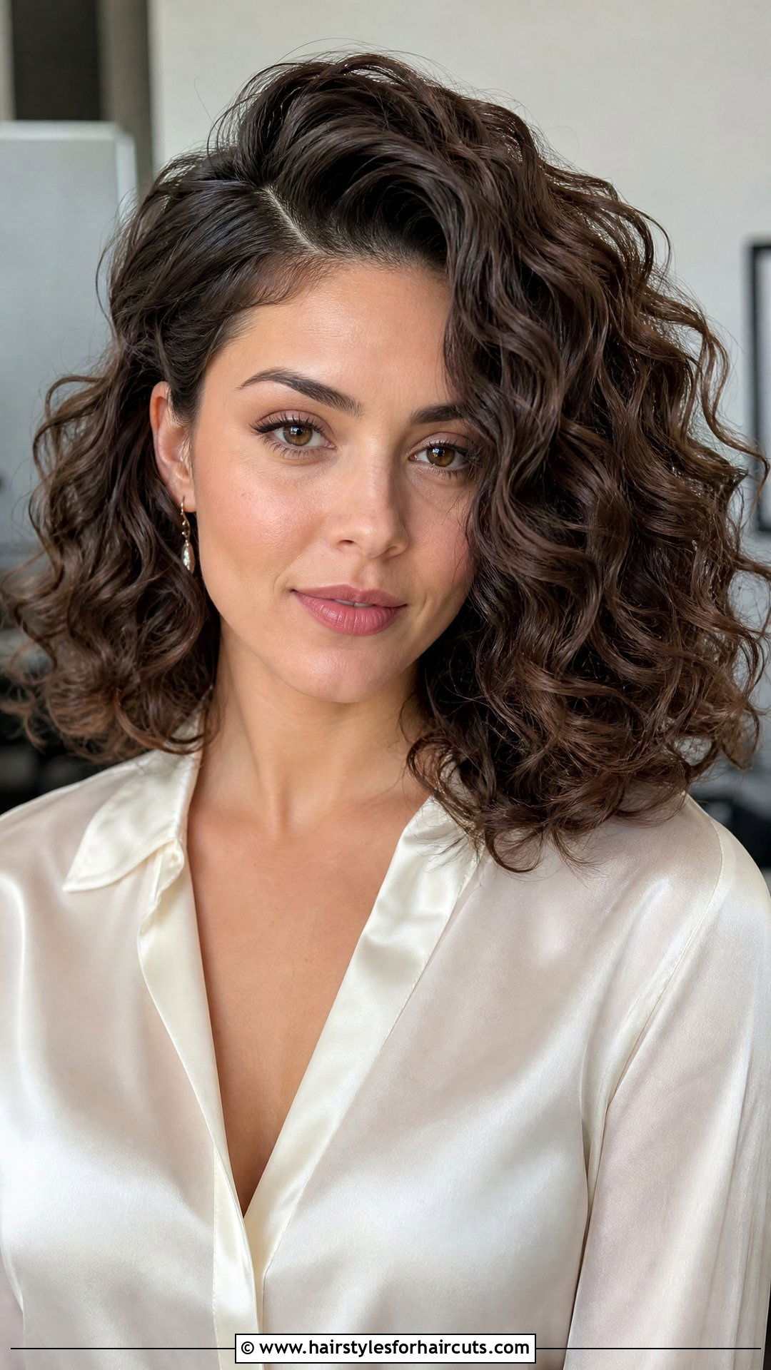Side Parted Curly Hair - 25 womens hairstyles for curly hair - 25 womens hairstyles for curly hair