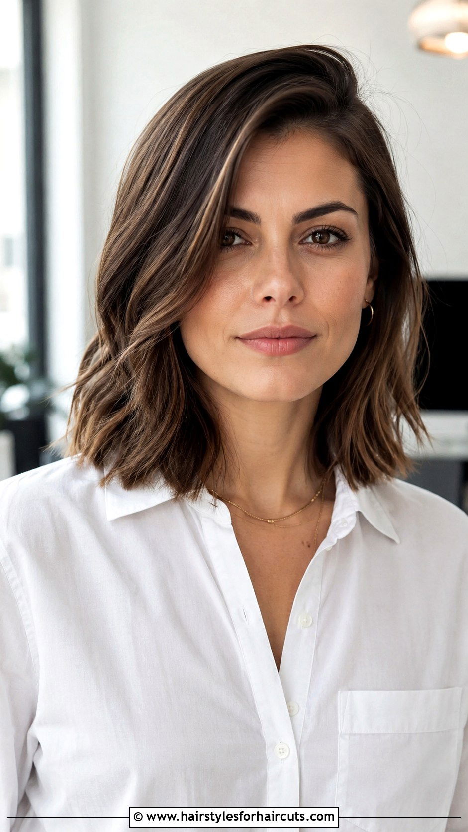 Side Parted Lob For Square Face - 25 best hairstyles for square face - 25 best hairstyles for square face