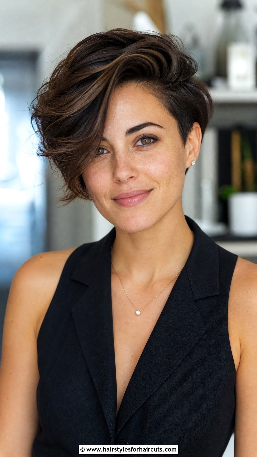 Side Parted Short Haircut - 25 haircuts for alopecia - 25 haircuts for alopecia