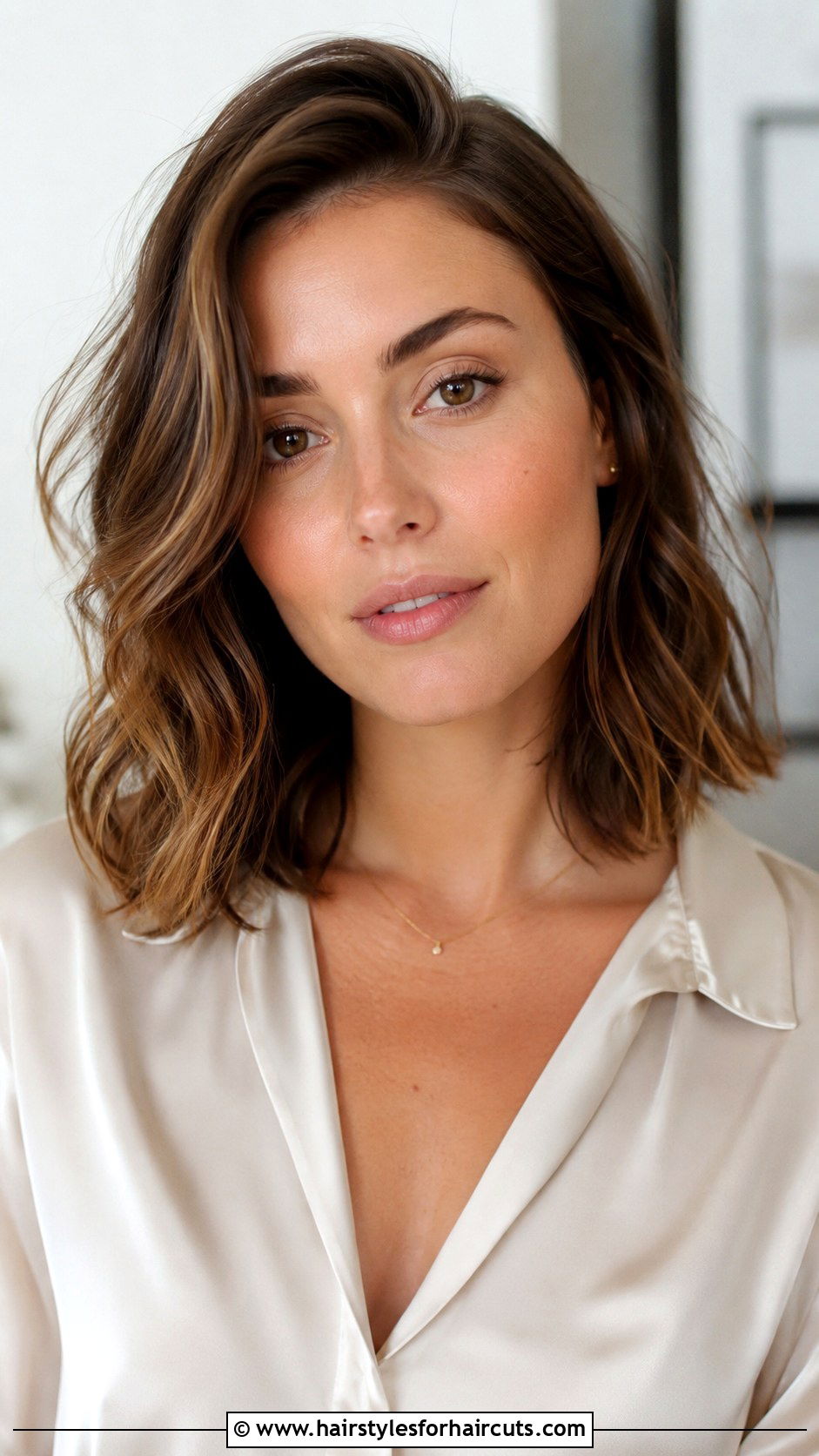 Side Parted Wavy Lob - 25 lisa haircuts - 25 lisa haircuts