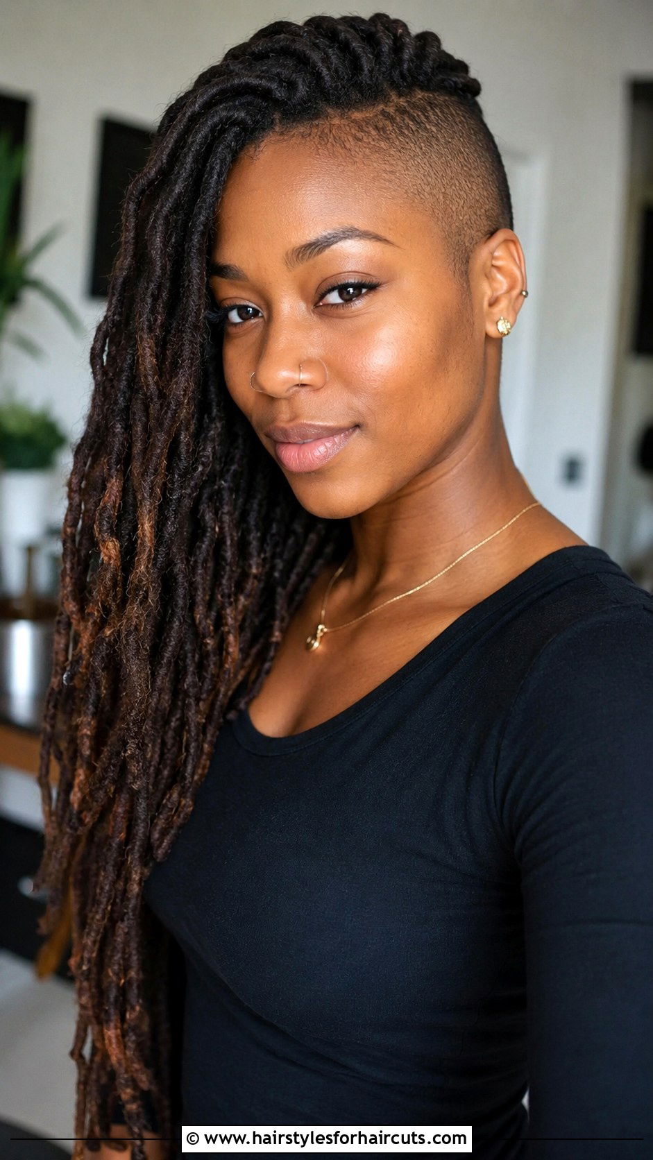 Side Shaved Dreads - 25 dread haircuts - 25 dread haircuts