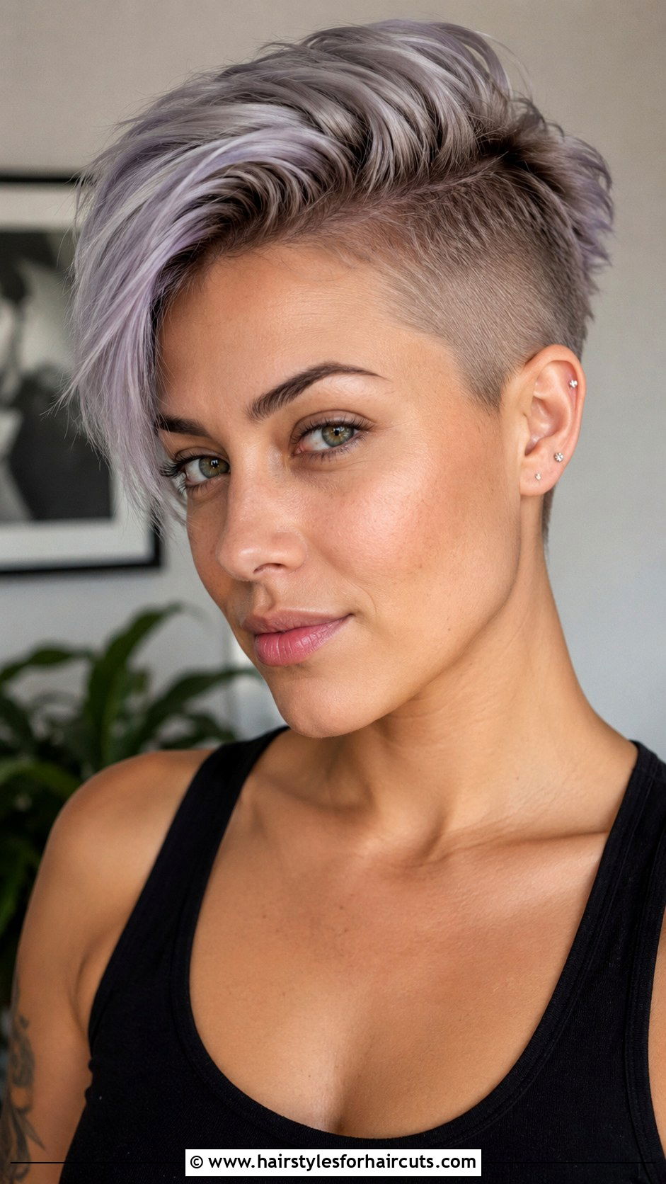 Side Shaved Pixie - 25 one side haircuts - 25 one side haircuts