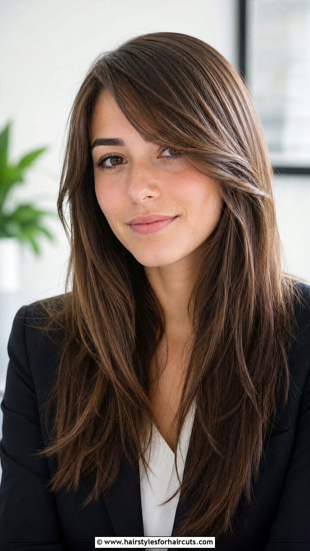Side Swept Bangs Long Hair - 25 trendy hairstyles for girls - 25 trendy hairstyles for girls