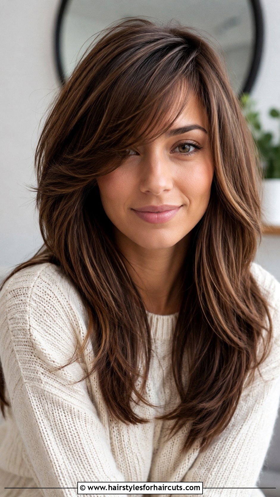 Side Swept Bangs Long Layers - 25 haircuts on the side - 25 haircuts on the side