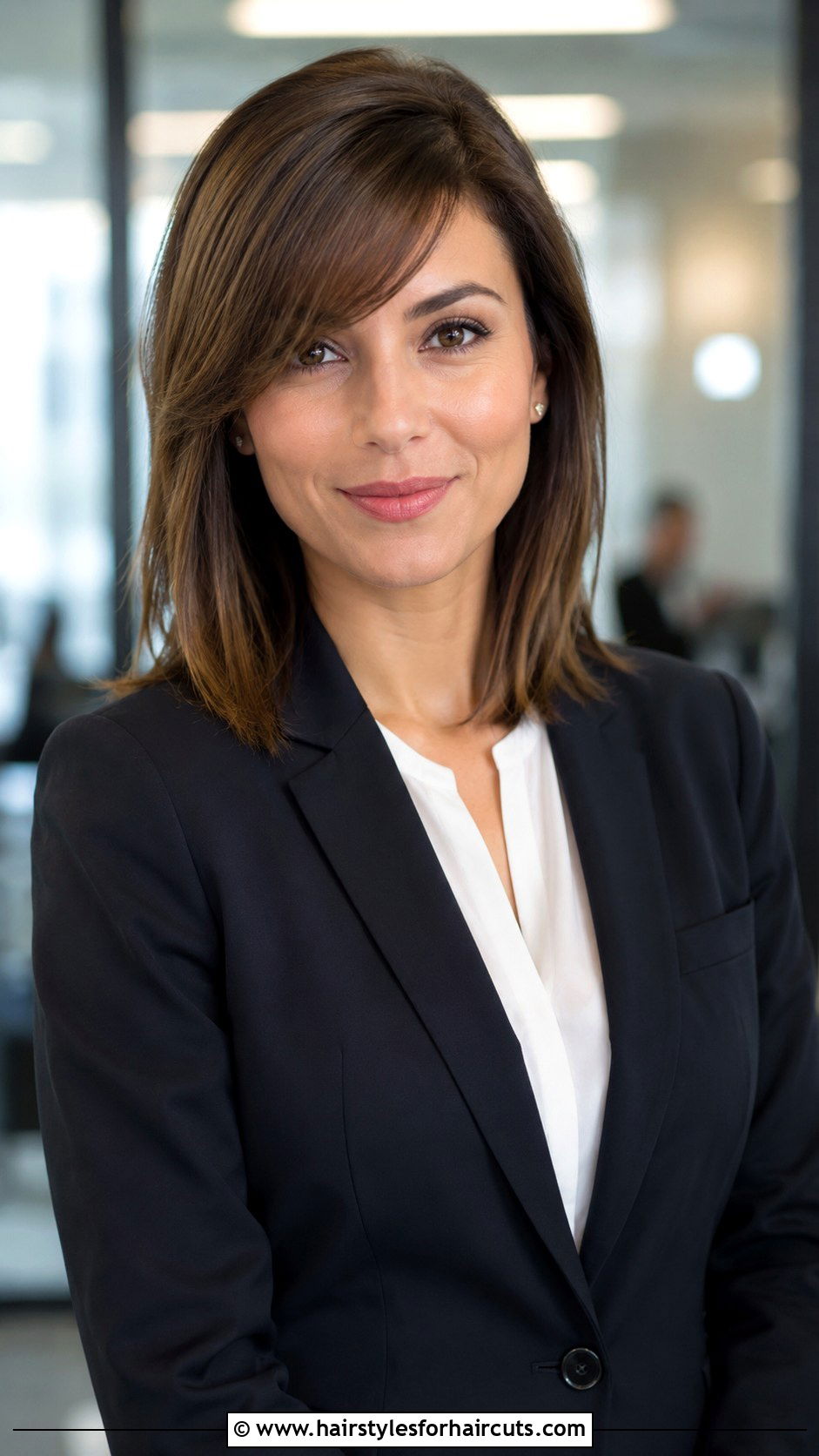 Side Swept Bangs Shoulder Length Straight Hair - 25 face frame haircuts straight hair - 25 face frame haircuts straight hair
