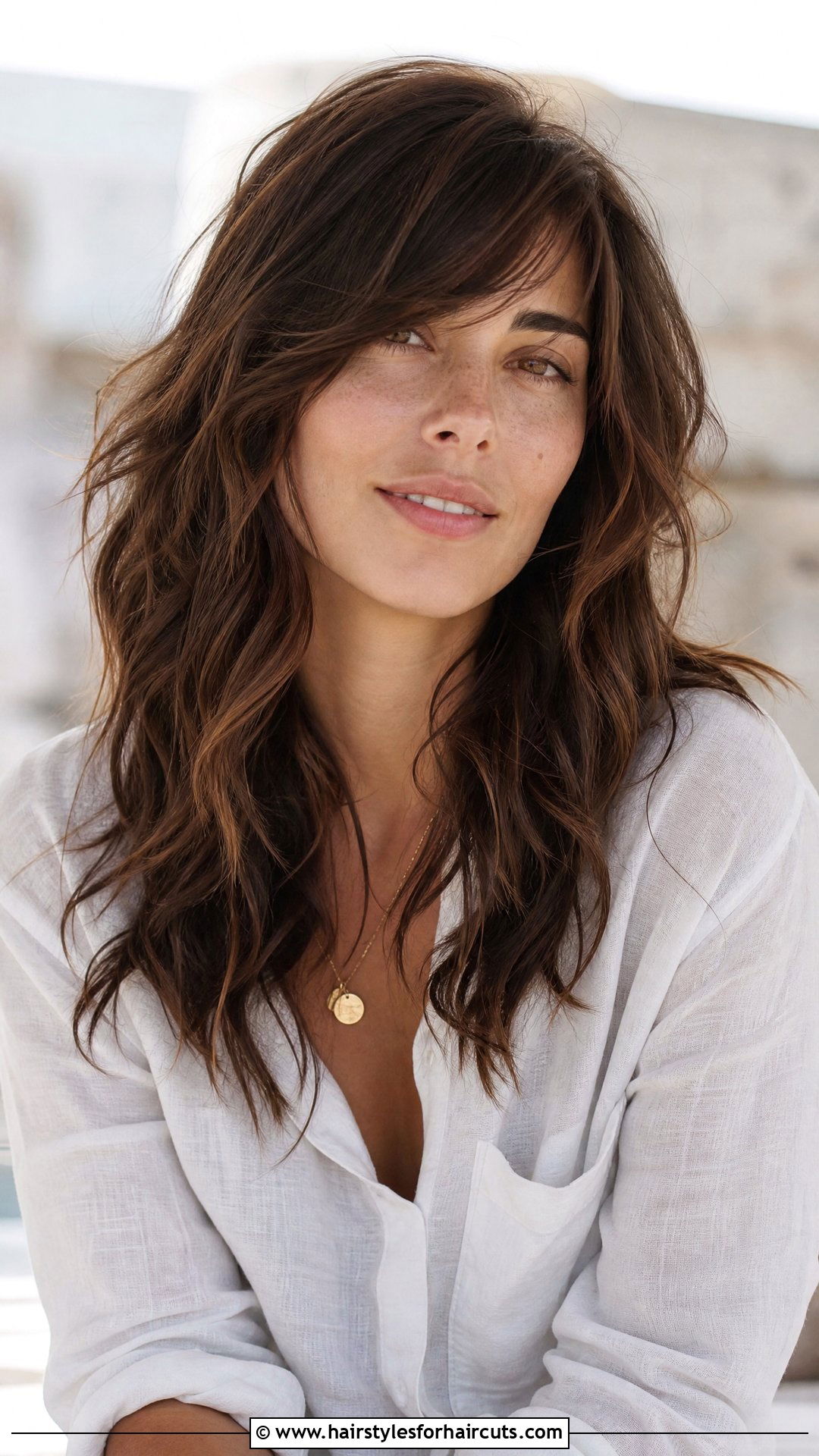 Side Swept Bangs Wavy Hair - 25 front hairstyles - 25 front hairstyles