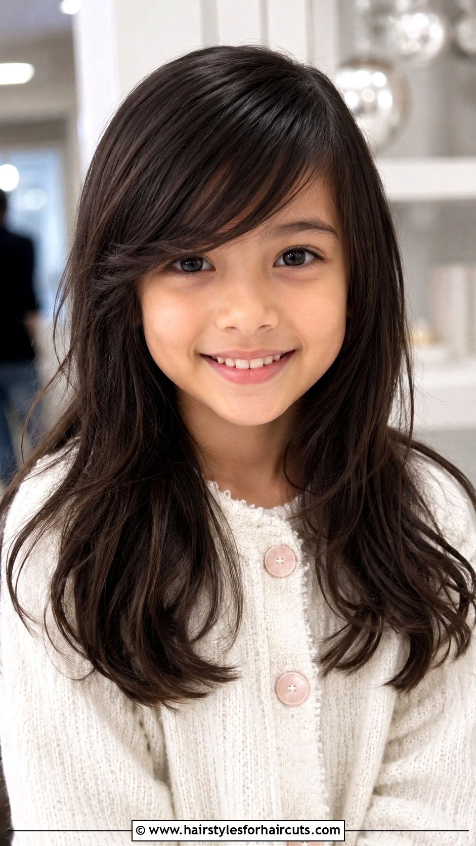 Side Swept Bangs With Layers - 25 8 yr old girl haircuts - 25 8 yr old girl haircuts