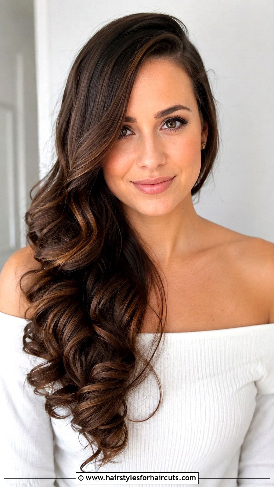Side Swept Barrel Curls - 25 barrel hairstyles - 25 barrel hairstyles