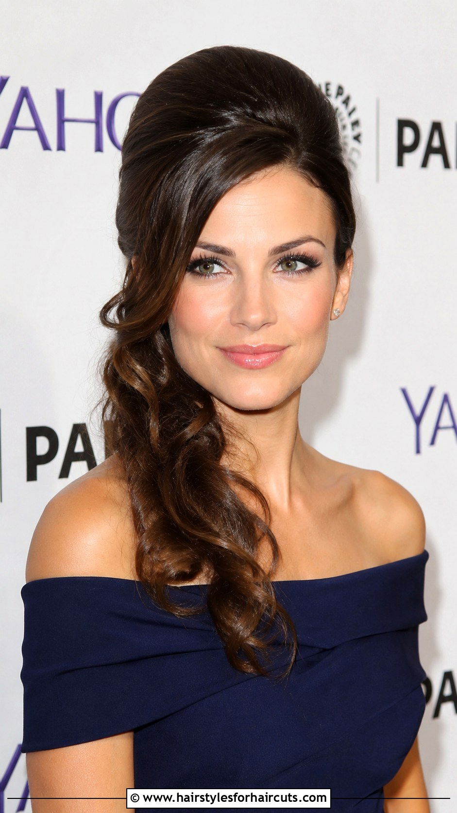 Side Swept Beehive Updo - 25 bee hive hairstyles - 25 bee hive hairstyles