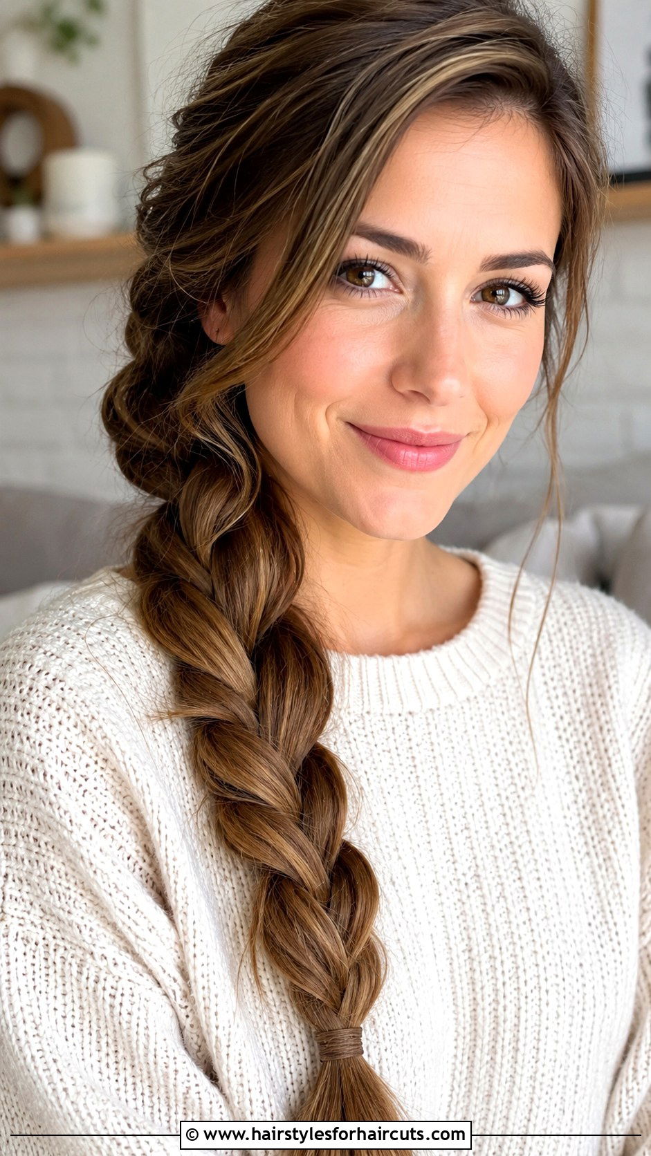 Side Swept Braid - 25 easy fast hairstyles - 25 easy fast hairstyles