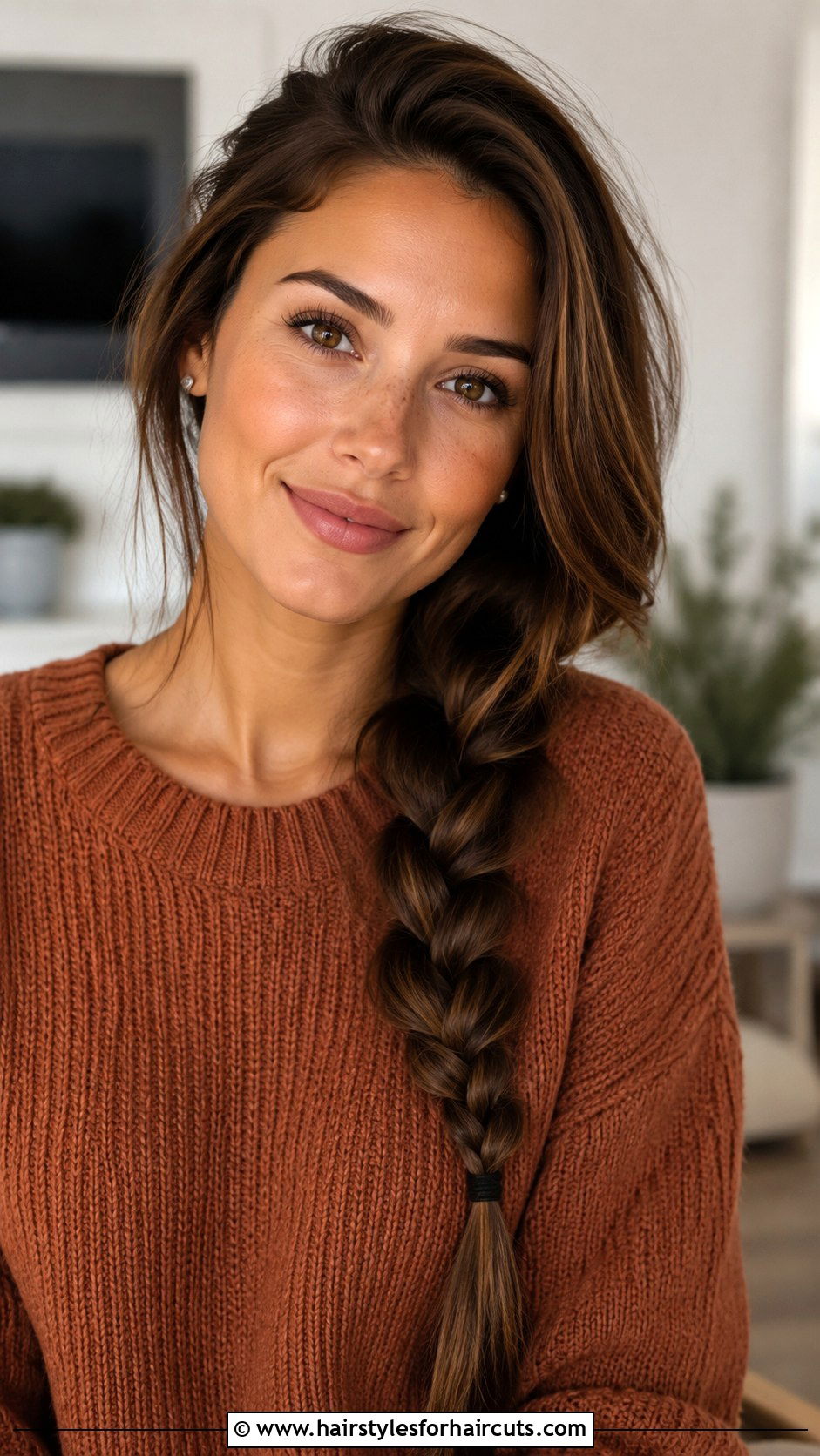 Side Swept Braid Hairstyle - 25 fast hairstyles - 25 fast hairstyles