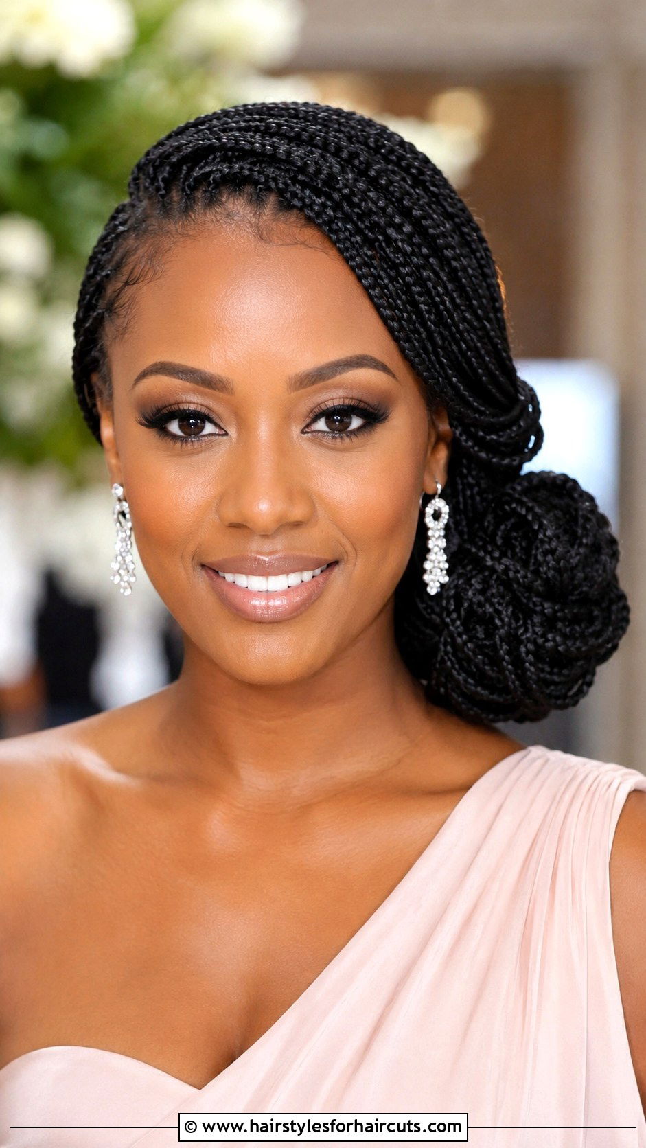Side Swept Braided Updo - 25 braided updo hairstyles black hair - 25 braided updo hairstyles black hair