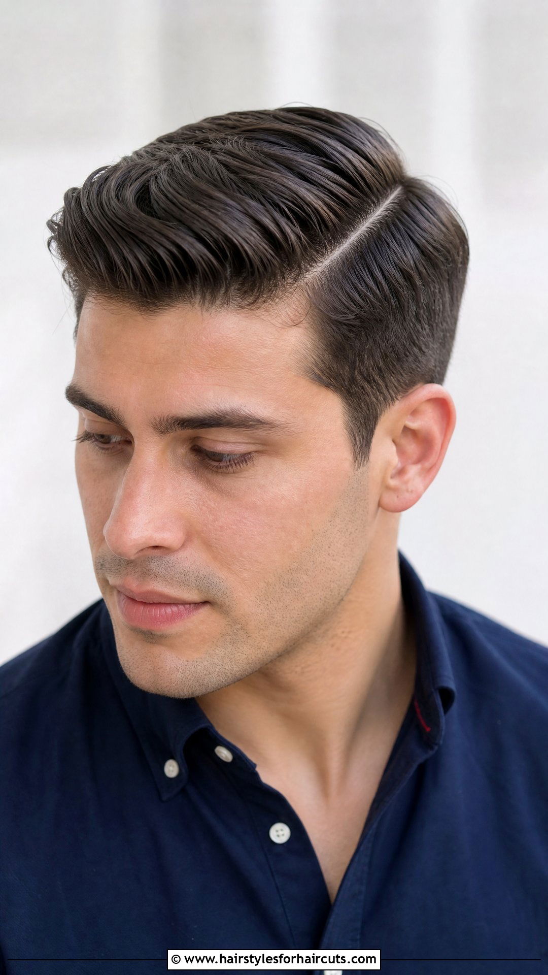 Side Swept Comb Over - 25 widows peak hairstyles - 25 widows peak hairstyles